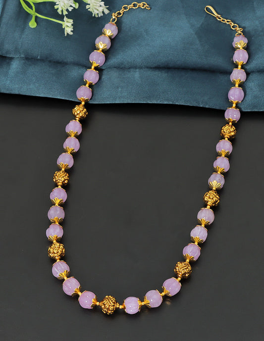 Designer Pumpkin Beads Mala