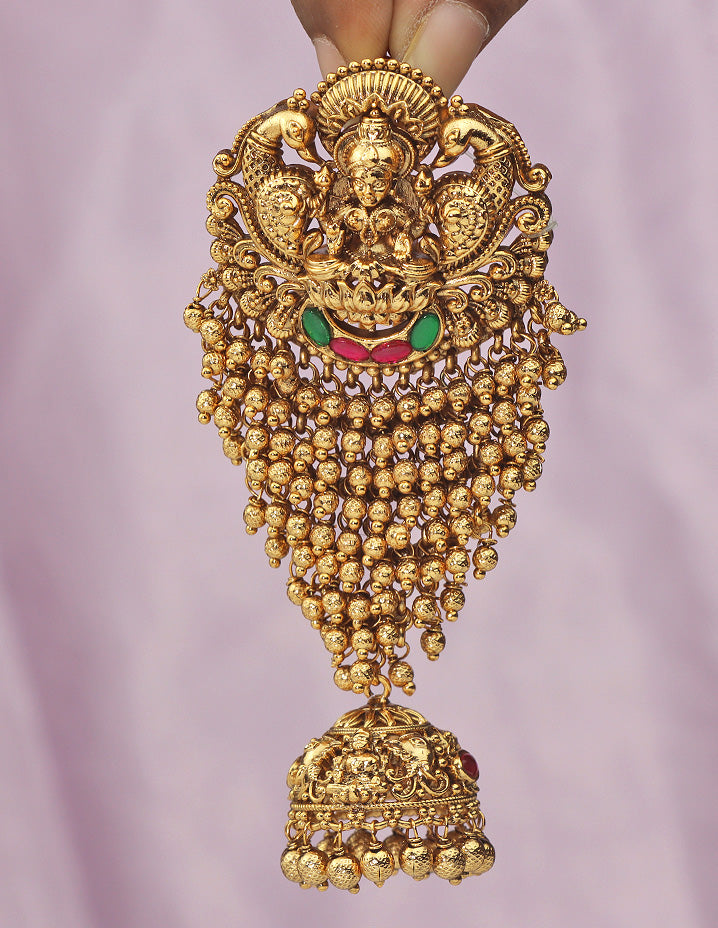 Designer Lakshmi Devi Matt Polish Choti Piece