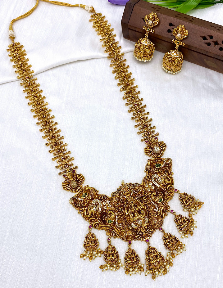 Antique Lakshmi Devi Grand Wedding Long Haaram
