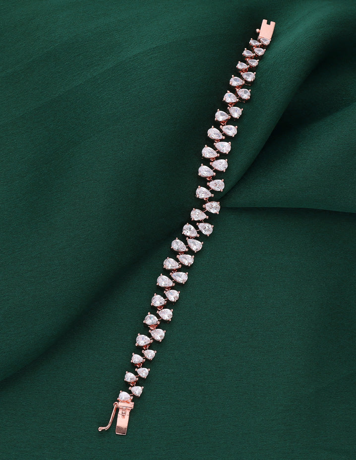 Zirconia Designer Chain Bracelet