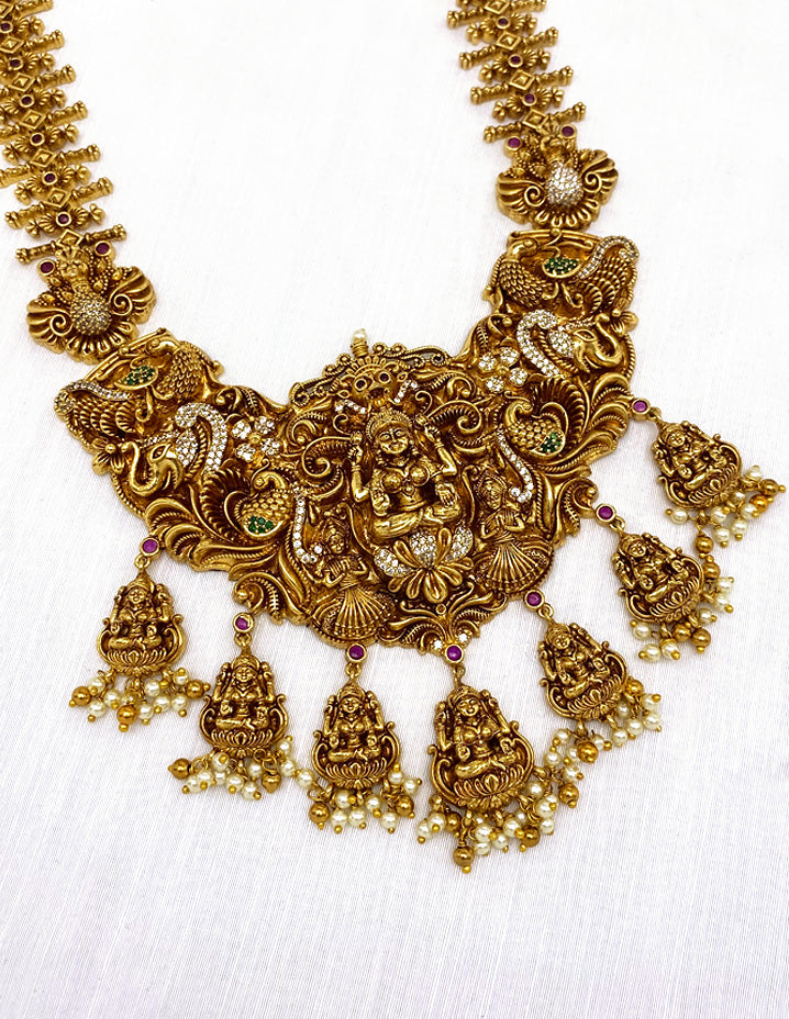 Antique Lakshmi Devi Grand Wedding Long Haaram