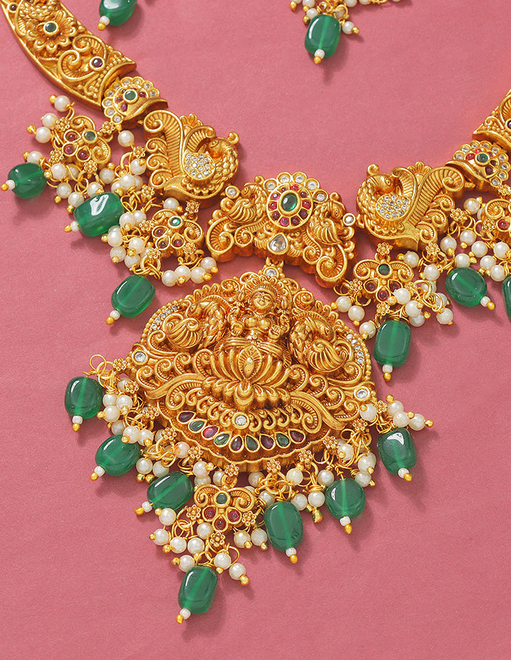 Designer Lakshmi Devi Necklace Set