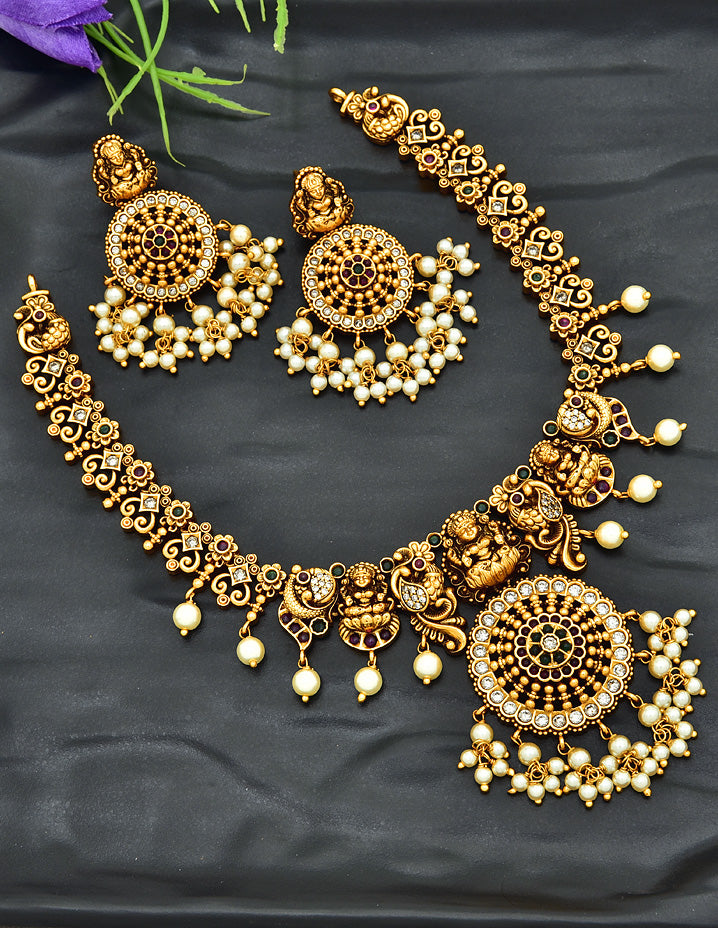 Antique Zirconia Necklace Set 127957