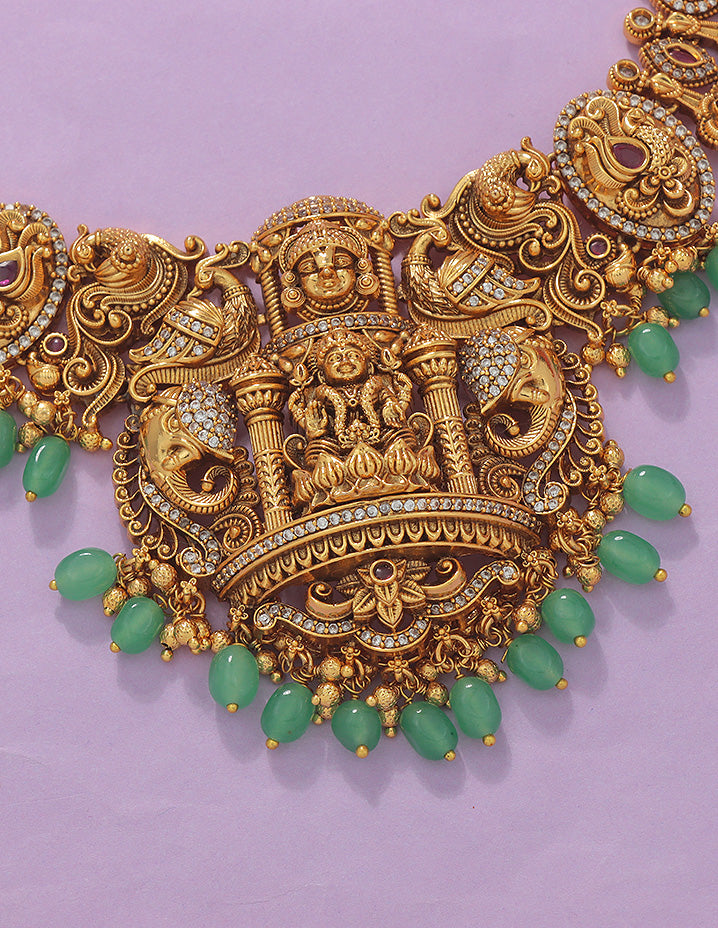 Designer Lakshmi Devi Grand Wedding Haaram Set