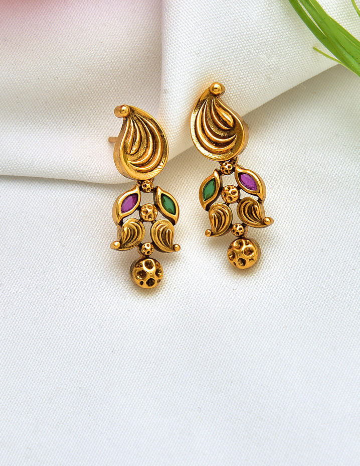 Antique Kempu Necklace Set