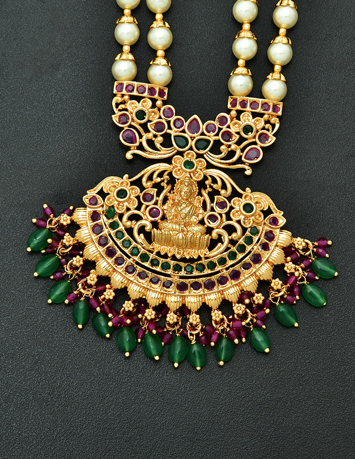 Zirconia Beads Chain Pendant