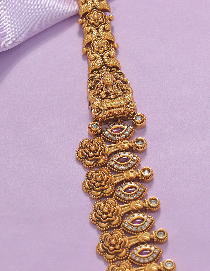 Designer Lakshmi Devi Grand Wedding Haaram Set