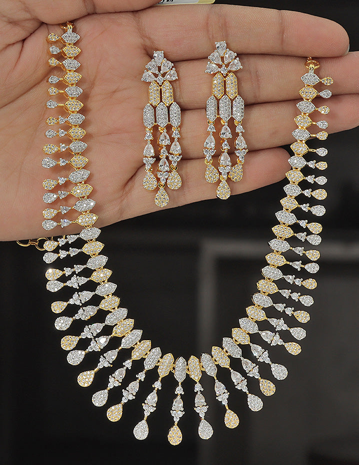 Designer Zirconia Elegance Necklace Set