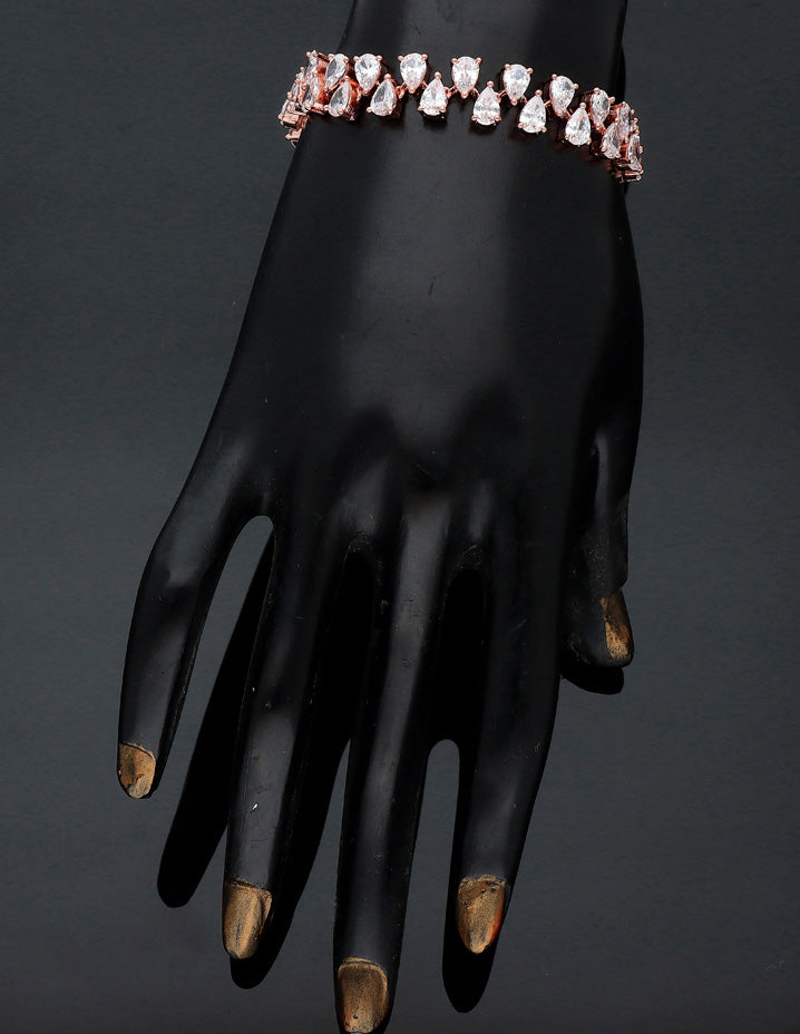 Zirconia Designer Chain Bracelet