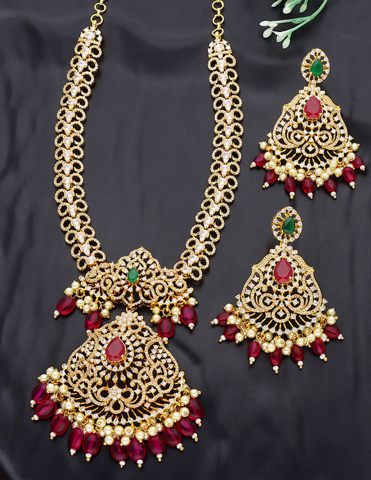 Designer Gold Polish Necklace Set