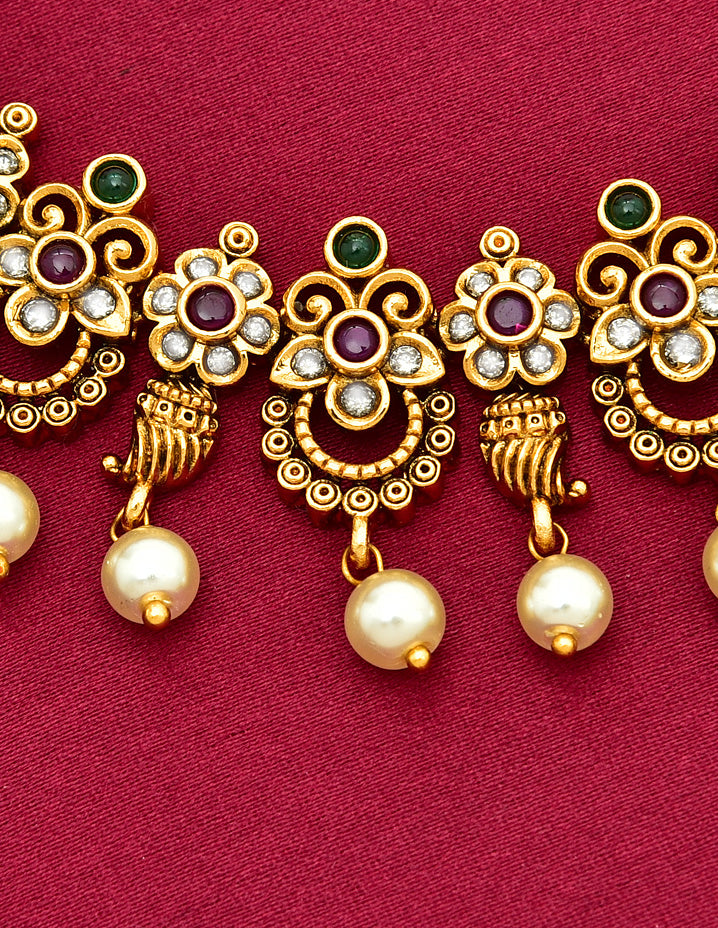 Antique Zirconia Necklace Set 127956