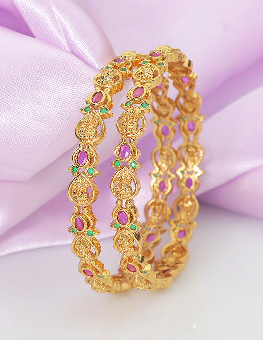 Designer Lakshmi Devi Matt Kempu Bangles