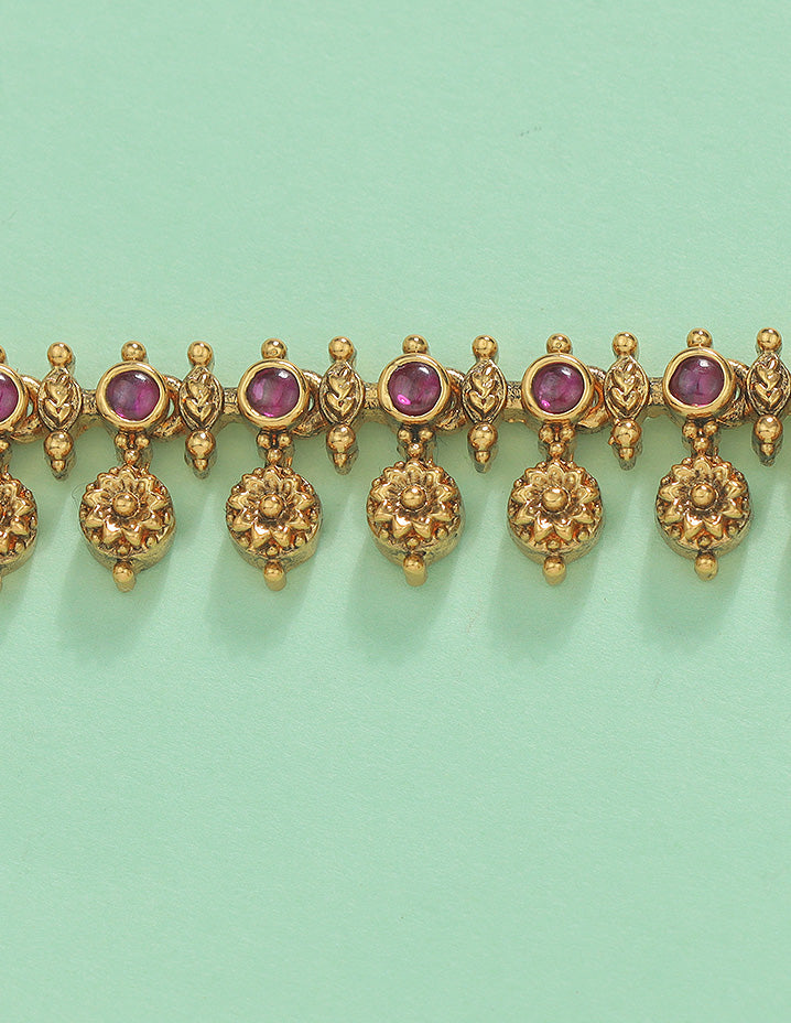 Designer Kempu Matt Chain Vaddanam