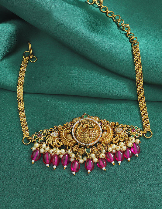 Designer Peacock Shaped Chain Bajuband