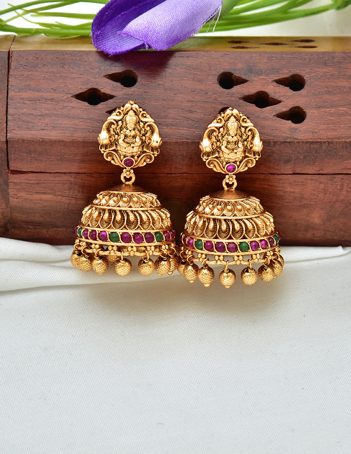 Antique Kempu Necklace Set