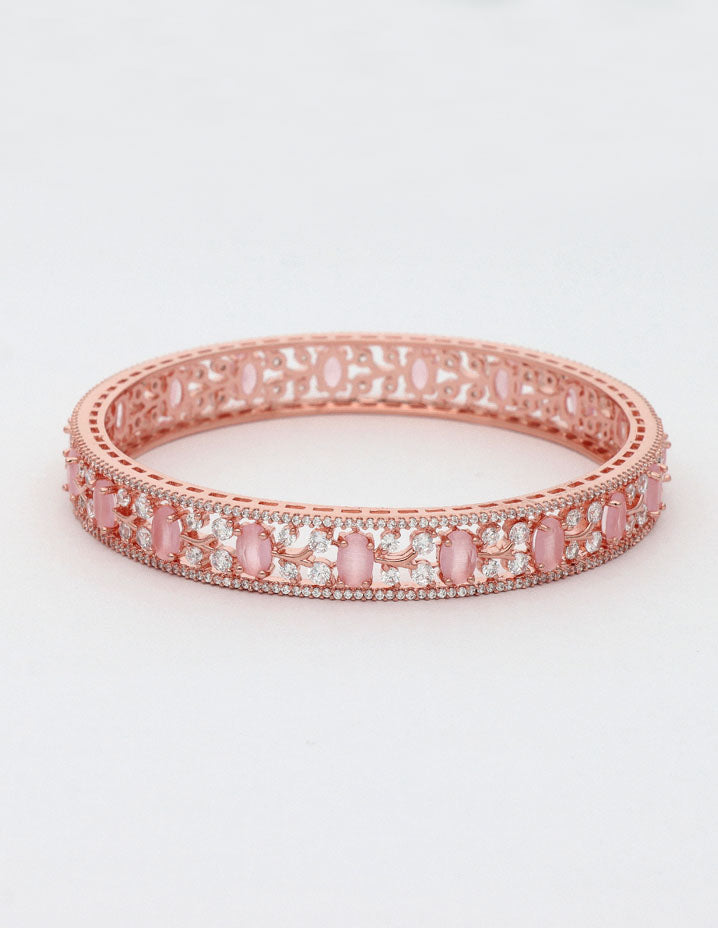Zircon Kada Bangle zbgl10871/Rose Gold