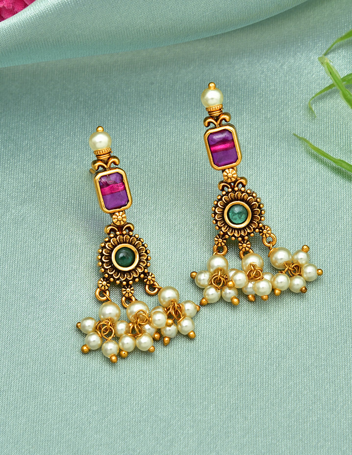 Antique Guttapusalu Necklace Set 128002