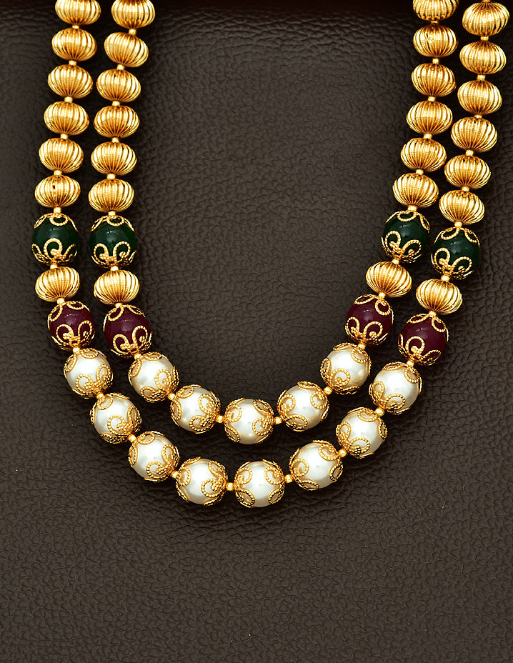 Zirconia Beads Chain Pendant