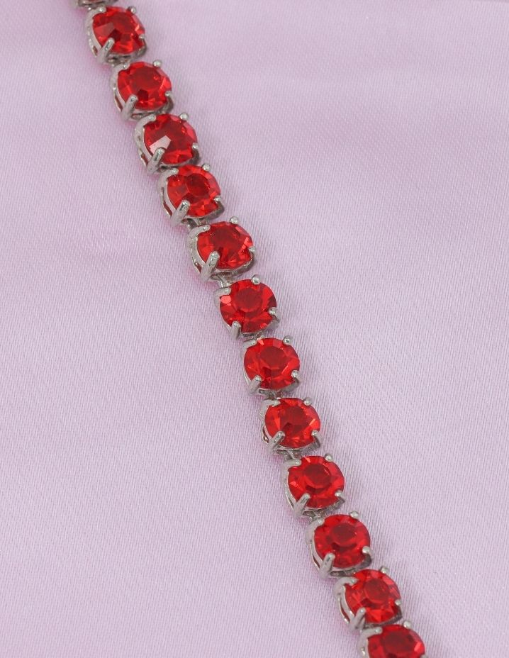 Designer Rhodium Chain Bracelet