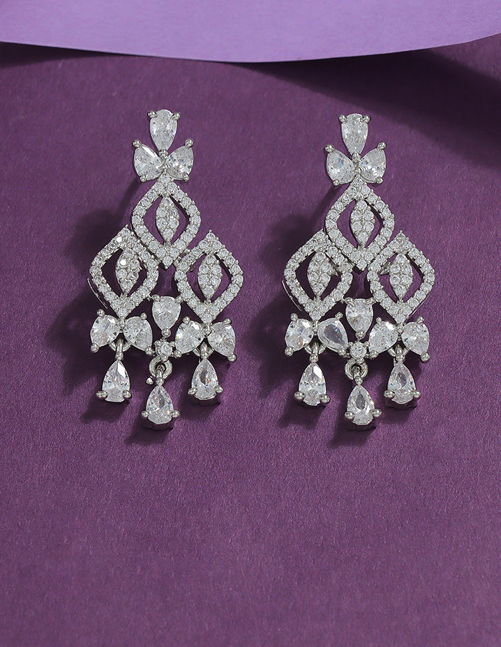 Designer Zirconia Diamond Dream Dangler Earrings