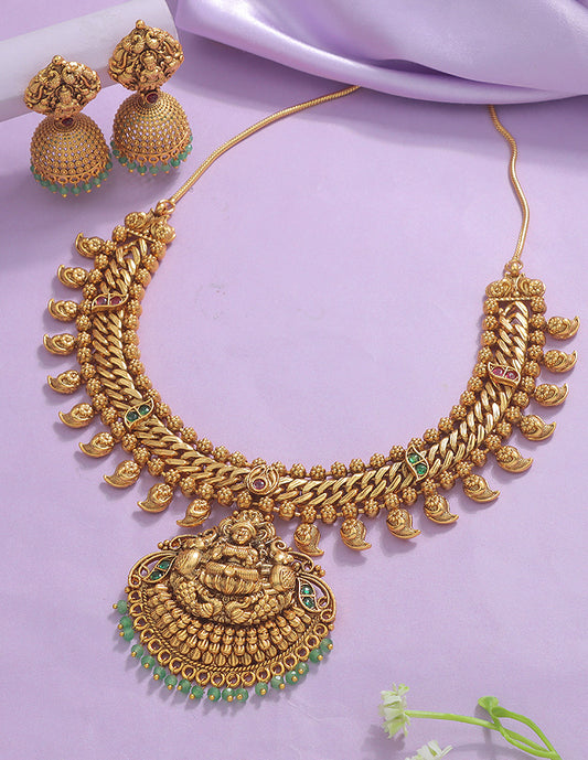 Designer Lakshmi Devi Necklace Set