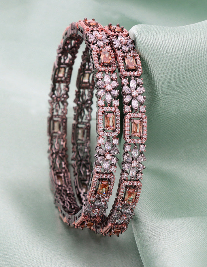 Zircon Black Polish Bangles ZBGL10959