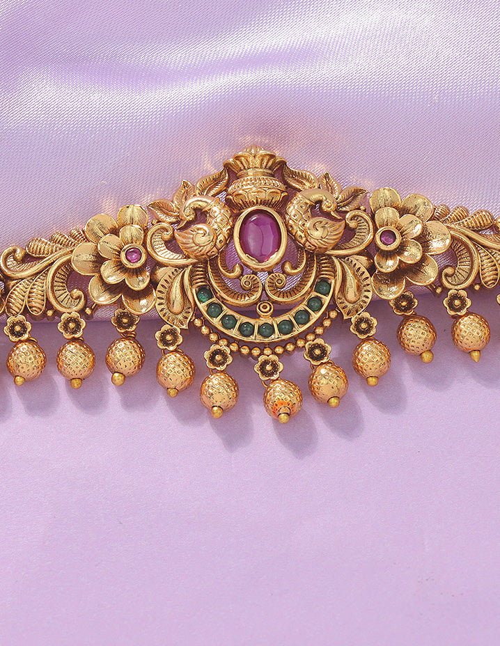 Designer Matt Kempu Chain Vaddanam