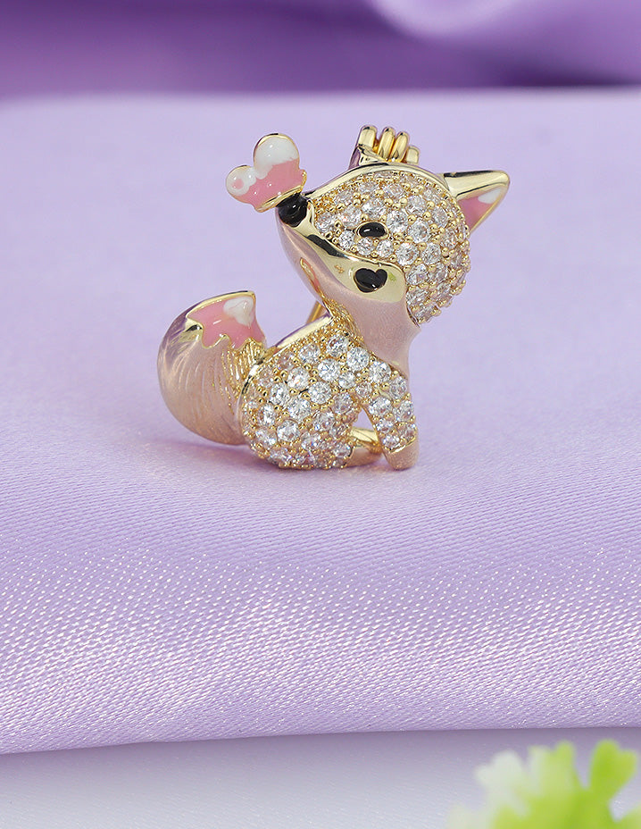 Designer Ceramic Earrings and Brooch Combo