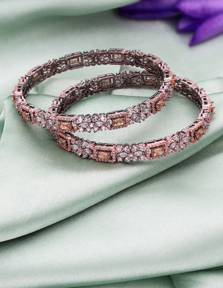 Zircon Black Polish Bangles ZBGL10959