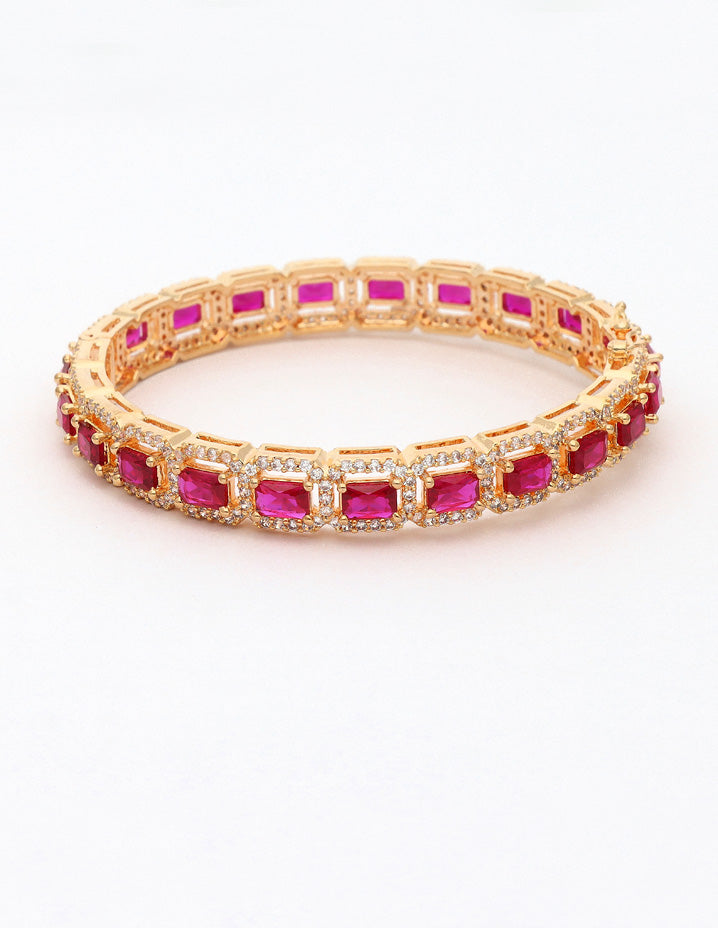 Zircon Kada Bangle zbgl10878/Gold