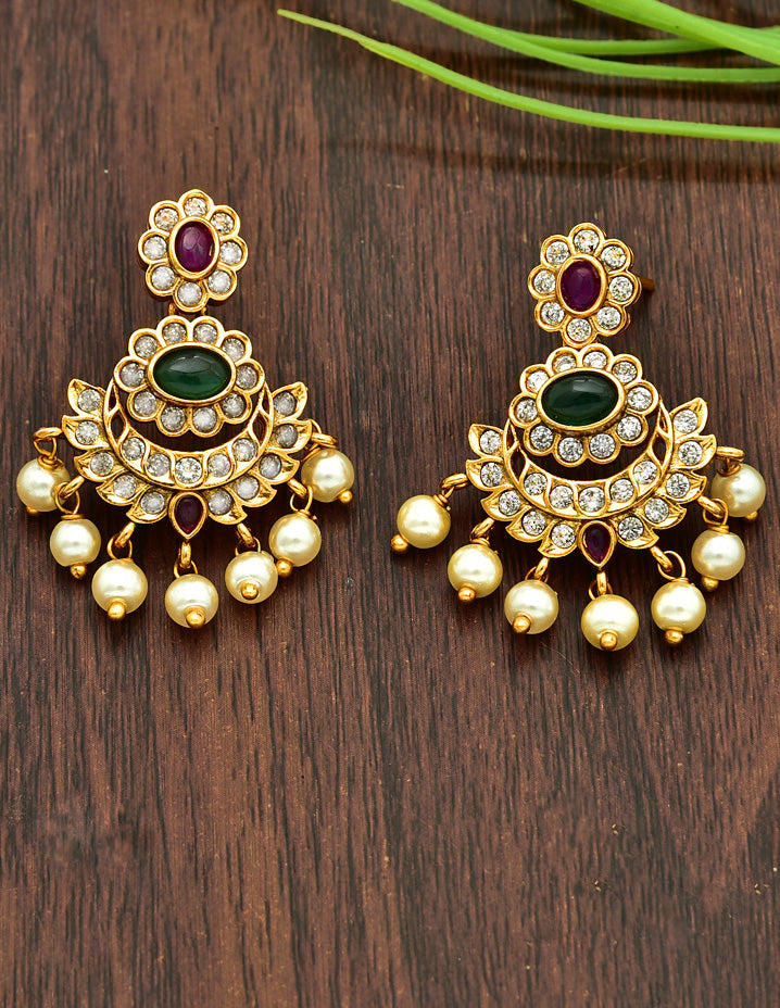 Antique Zirconia Necklace Set 127934
