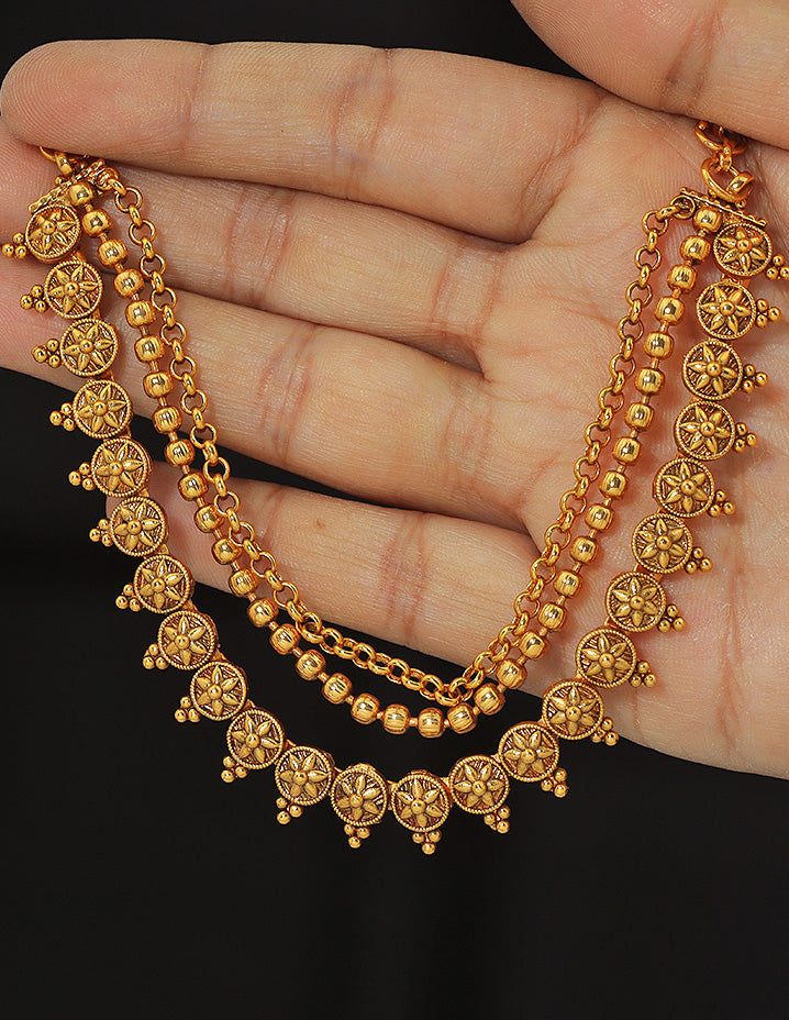 Designer Antique Kempu Chempaswara