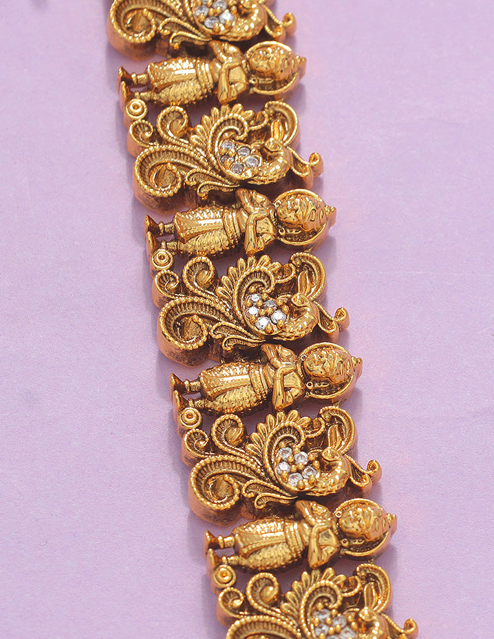 Designer Lakshmi Devi Grand Wedding Haaram Set