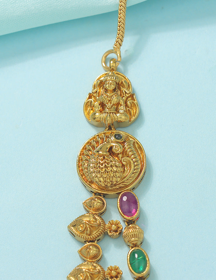 Designer Elegant Matt Kempu Necklace Set