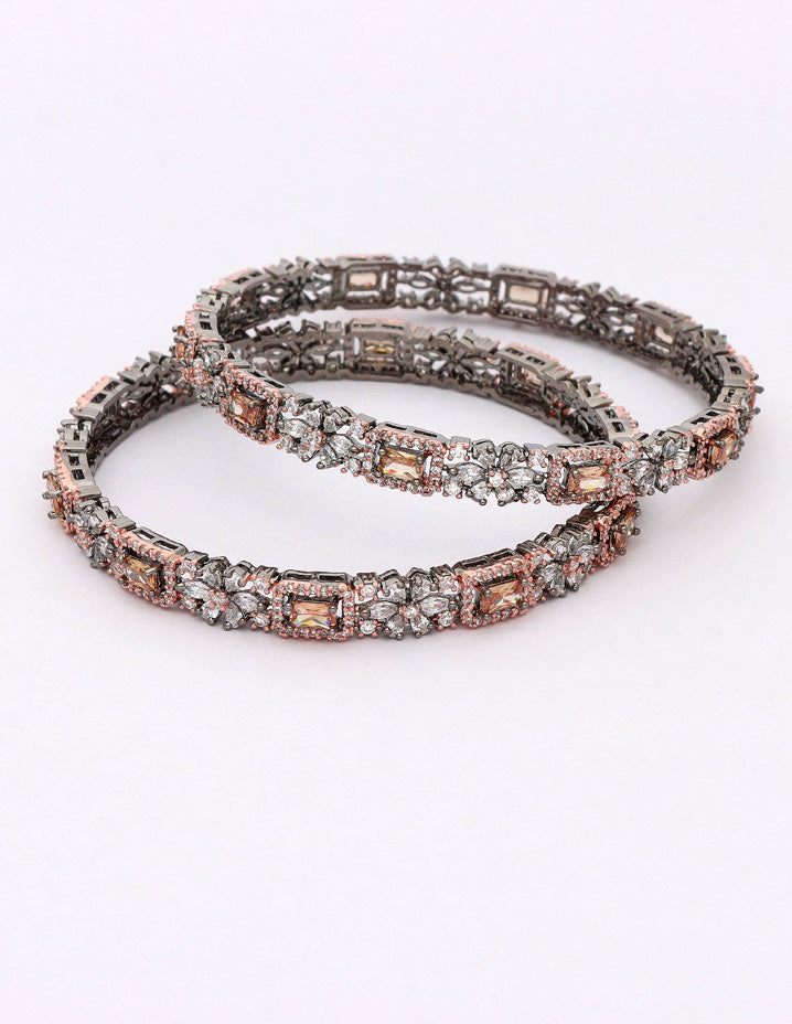 Zircon Black Polish Bangles ZBGL10959