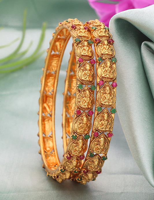 Designer Lakshmi Devi Kempu Bangles