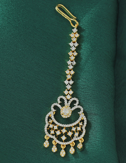 Designer Zirconia Maang Tikka