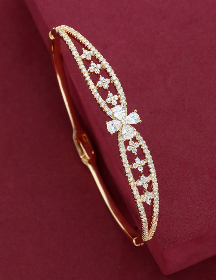 Zirconia Gold Polish Bracelet
