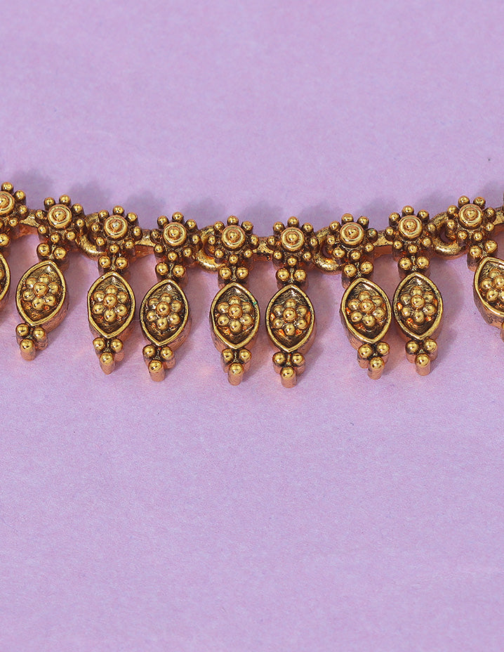 Designer Antique Traditional Kempu Anklets