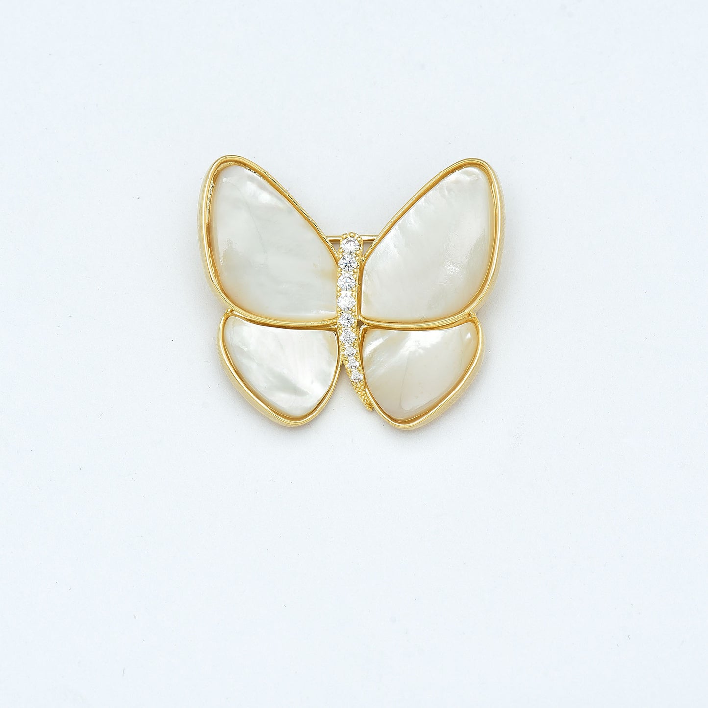 Zirconia Butterfly Design Saree Pin