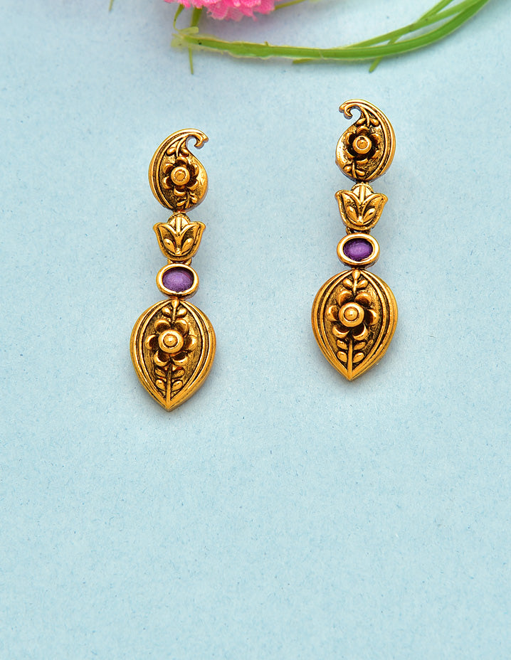 Antique Kempu Necklace Set