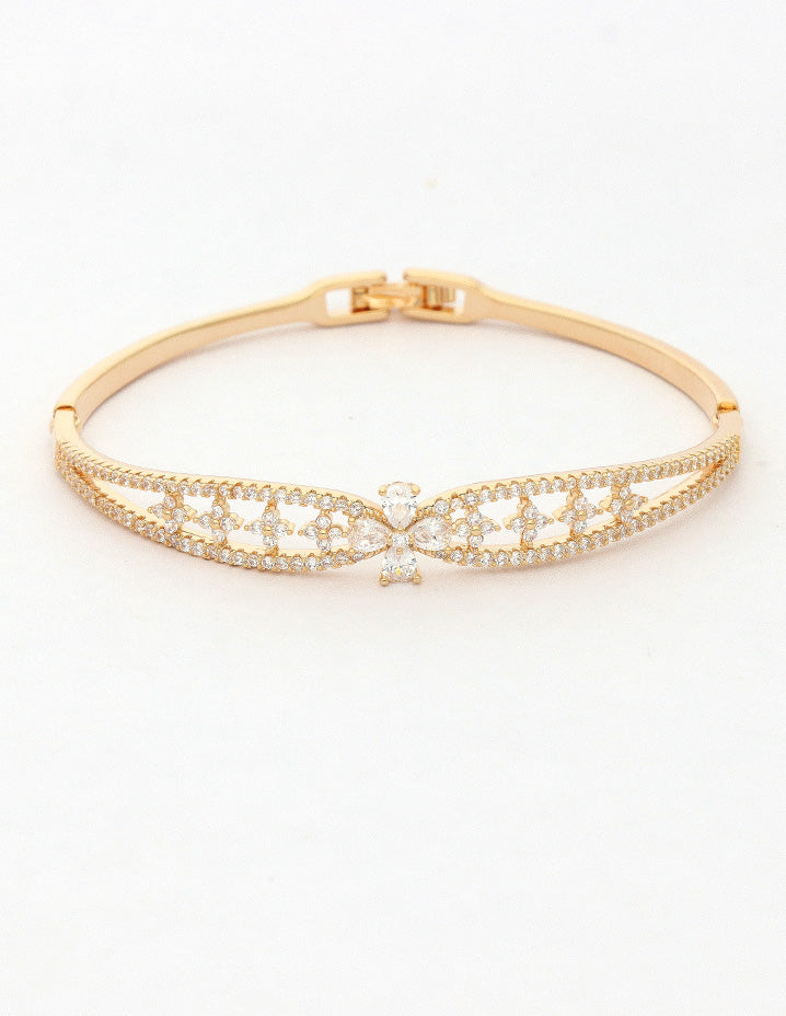 Zirconia Gold Polish Bracelet