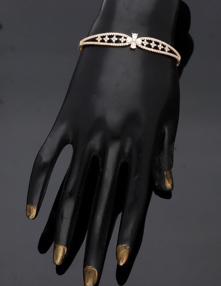 Zirconia Gold Polish Bracelet