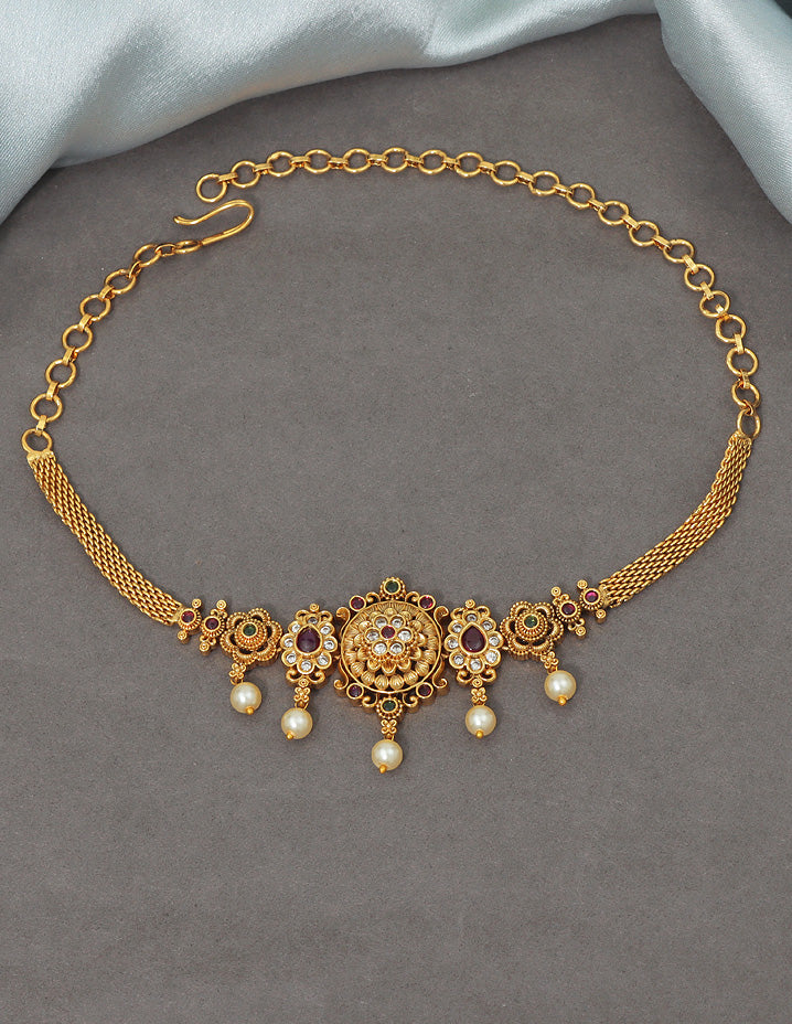 Designer Floral Chain Bajuband