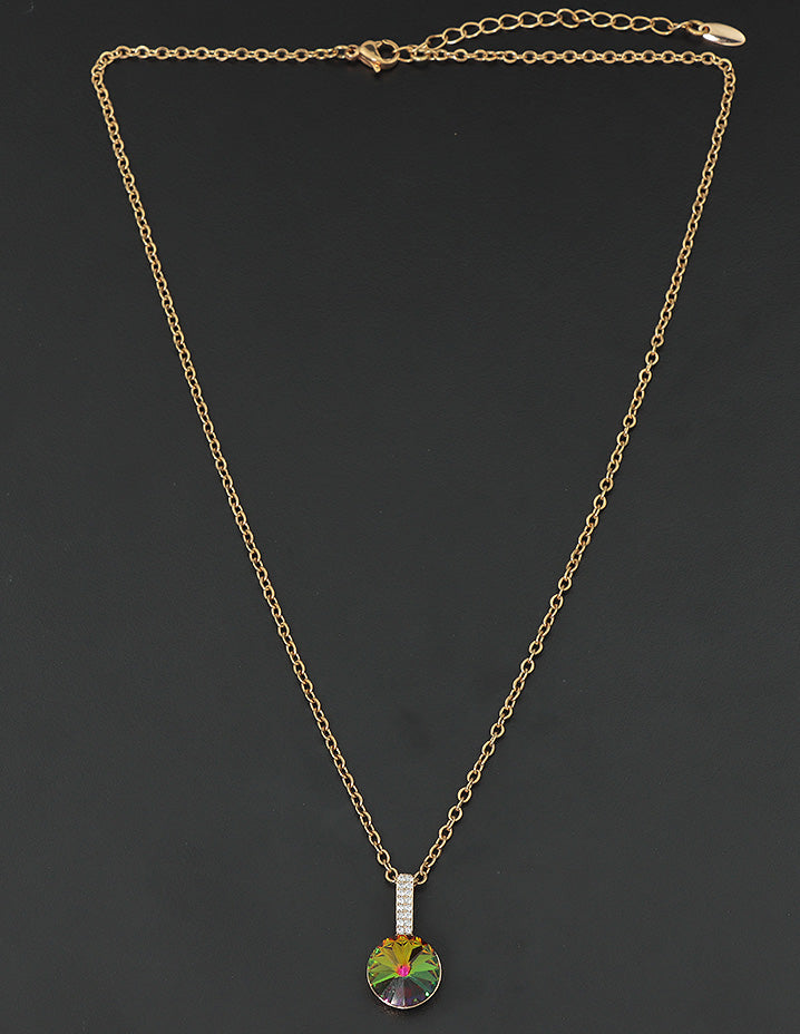 Swarovski Crystal Prism Bloom Chain Pendant