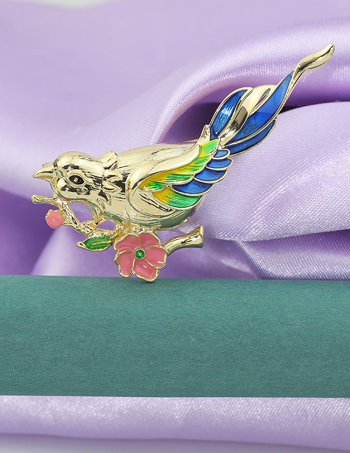 Designer Ceramic Earrings and Brooch Combo