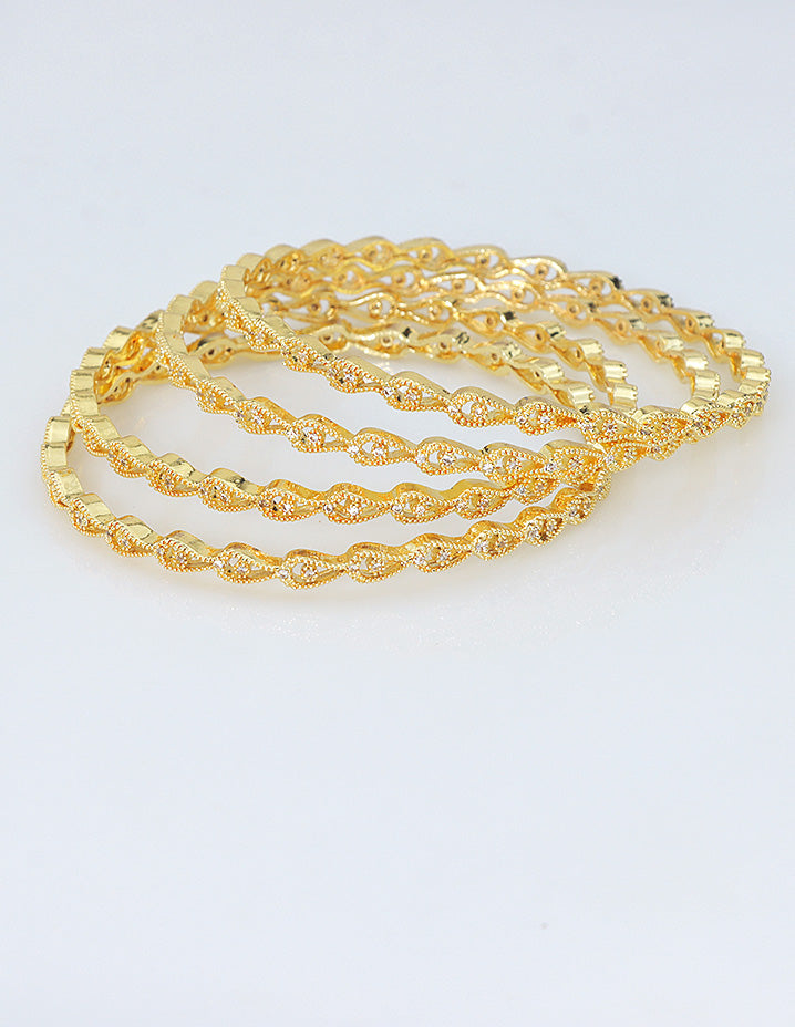 Designer Zirconia Radiance set of 4 Bangles
