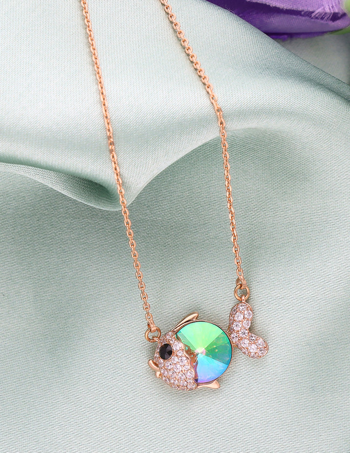 Swarovski Crystal Chain Pendant