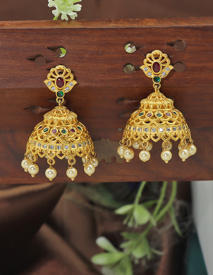 Matt Jhumka Earrings