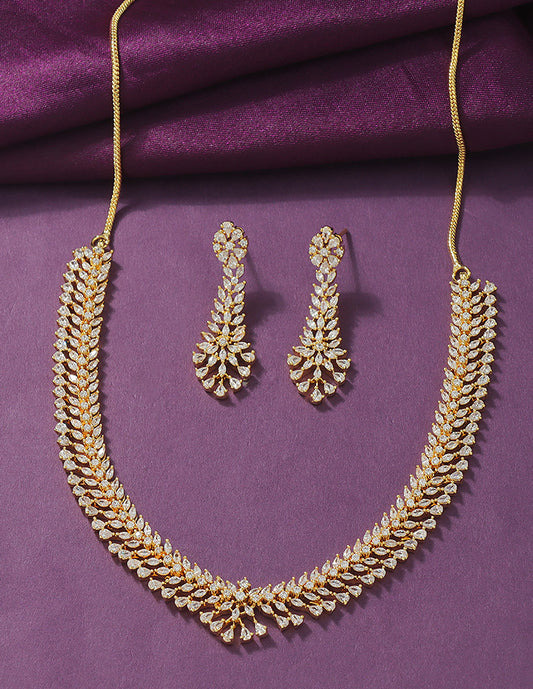 Designer Zirconia Elegance Necklace Set